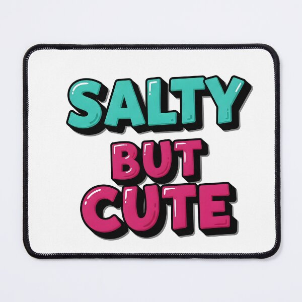 Item preview, Salty But Cute Adorable Grumpy Comic Graphic designed and sold by Ink & Quip.