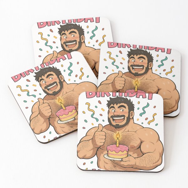 Item preview, Happy Birthday You Old Queer – Bara Gay Celebration with Cake designed and sold by Places On Earth.