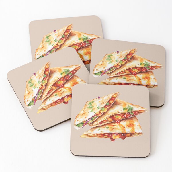 Item preview, Three Quesadilla Pieces Stacked on Top of Each Other designed and sold by Violet Peonies.