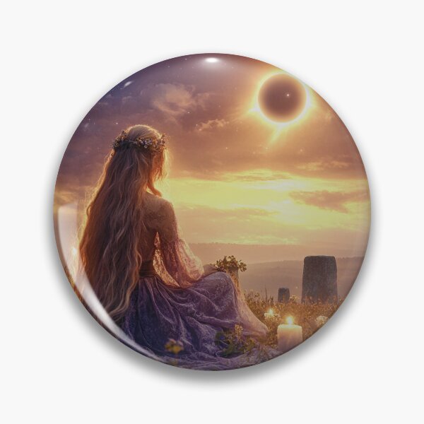 Item preview, Pagan Worshipping the Eclipse designed and sold by MyMagicalPlace.
