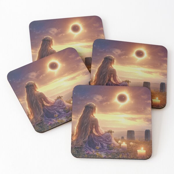 Item preview, Pagan Worshipping the Eclipse designed and sold by MyMagicalPlace.