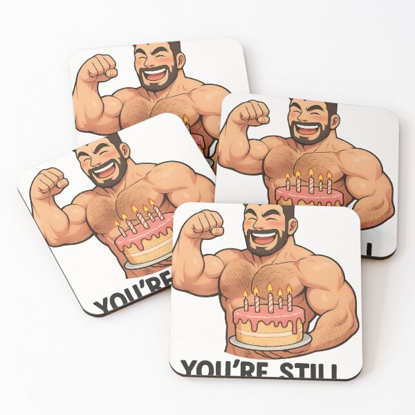 Item preview, Still Older Than Me – Gay Birthday Bara Flex and Cake designed and sold by Places On Earth.