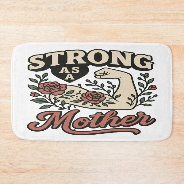 Item preview, Strong as a Mother – Funny Floral Fitness Momma designed and sold by Rajasekar.