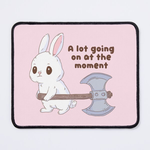Item preview, Cute Bunny Battle Axe Chaos Mood designed and sold by Jess.a.creates.
