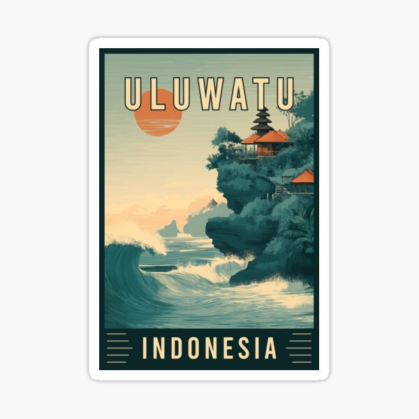 Aperçu de l'œuvre Découvrez la vue sur l'océan d'Uluwatu en Indonésie - Travel Art créée et vendue par turtlestart.