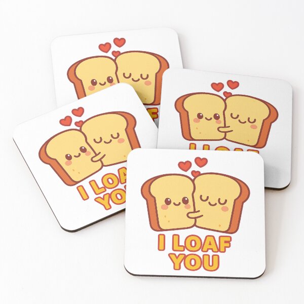 Item preview, I Loaf You – Kawaii Bread Hug designed and sold by SweetBitsArt.