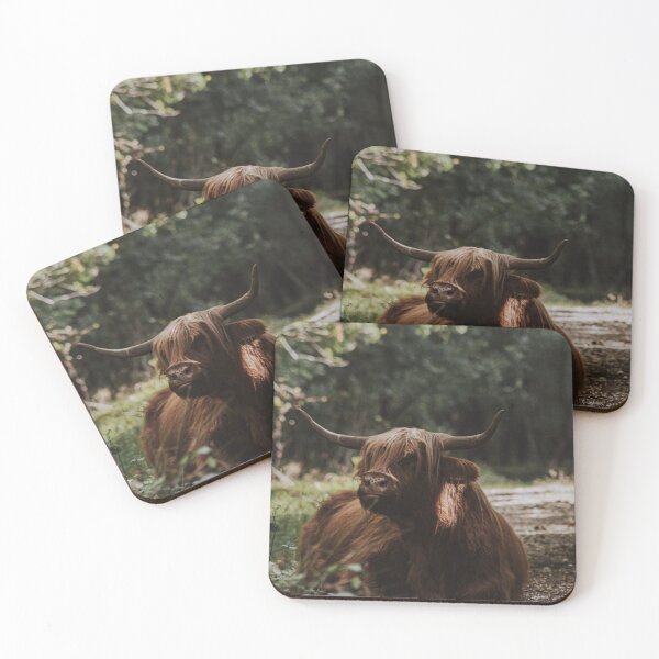 Item preview, Pure nature – Highland cattle in the tranquility of the forest designed and sold by Dunadagra.