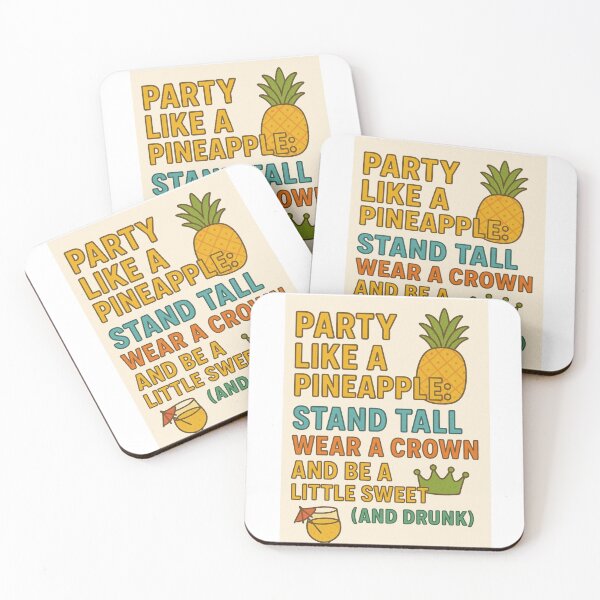 Item preview, Party like a pineapple: stand tall, wear a crown and be a little sweet (and drunk) designed and sold by Nat-Rio.