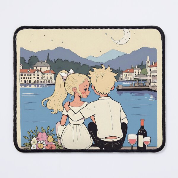 Item preview, Harbor of Hearts: Romantic Marina Date – Anime Style designed and sold by designwithkym.