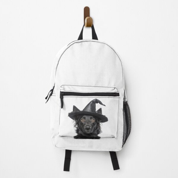Item preview, Mudi dog Wearing Halloween Witch Hat designed and sold by LazyOwlStore.