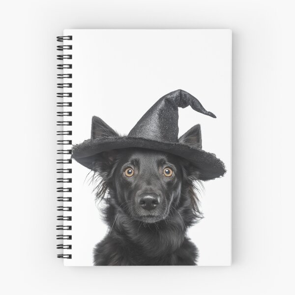 Item preview, Mudi dog Wearing Halloween Witch Hat designed and sold by LazyOwlStore.