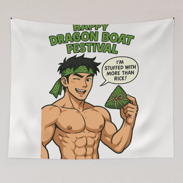 Item preview, Stuffed With More Than Rice – Gay Dragon Boat Festival Joke designed and sold by Places On Earth.