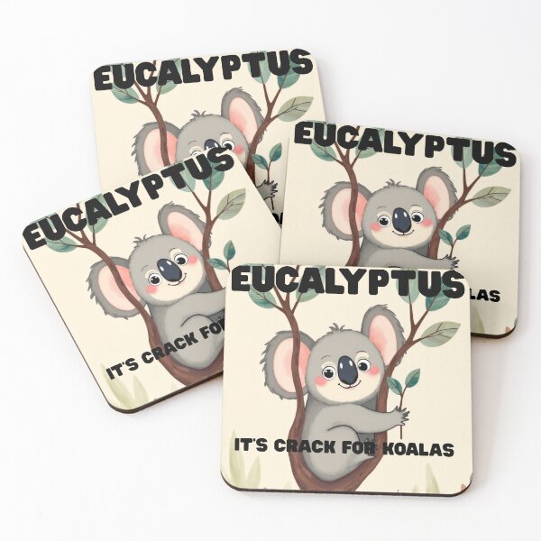 Item preview, Eucalyptus – It’s Crack for Koalas | Funny Koala Quote Design designed and sold by Emilia-Design.