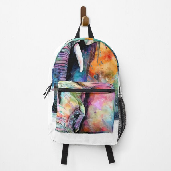 Item preview, elephant, watercolor abstraction, Holi festival designed and sold by BaluxArt.