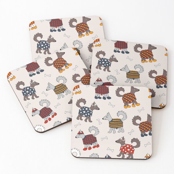 Item preview, Frolicking dogs out for a winter walk designed and sold by FrancesPoff.