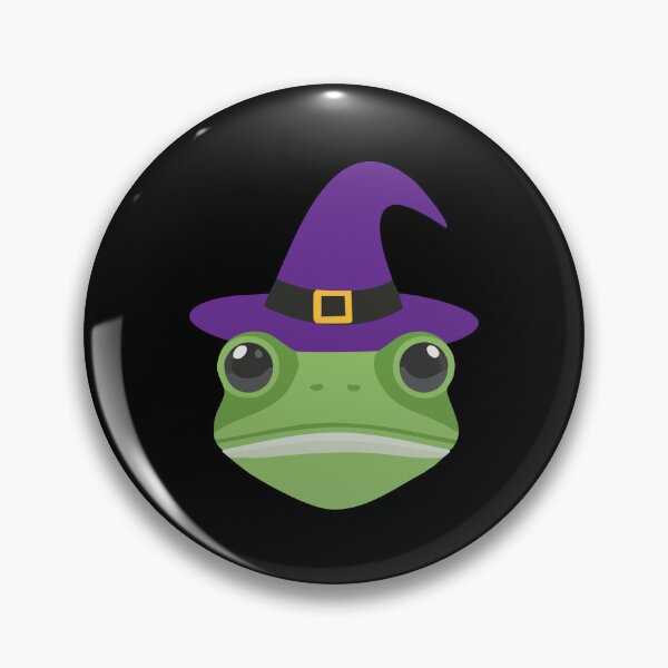 Item preview, frog in a witches hat designed and sold by jazzydevil.