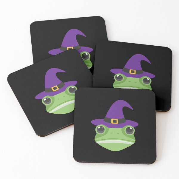 Item preview, frog in a witches hat designed and sold by jazzydevil.