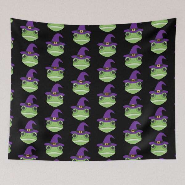 Item preview, frog in a witches hat designed and sold by jazzydevil.
