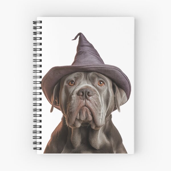 Item preview, Neapolitan Mastiff dog Wearing Halloween Witch Hat designed and sold by LazyOwlStore.