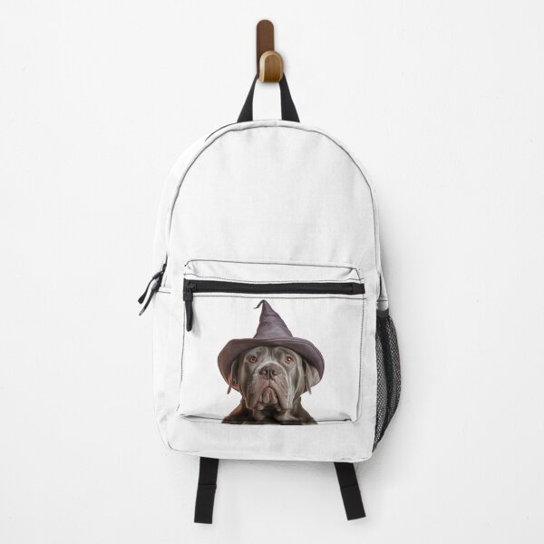 Item preview, Neapolitan Mastiff dog Wearing Halloween Witch Hat designed and sold by LazyOwlStore.