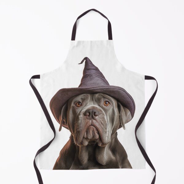 Item preview, Neapolitan Mastiff dog Wearing Halloween Witch Hat designed and sold by LazyOwlStore.