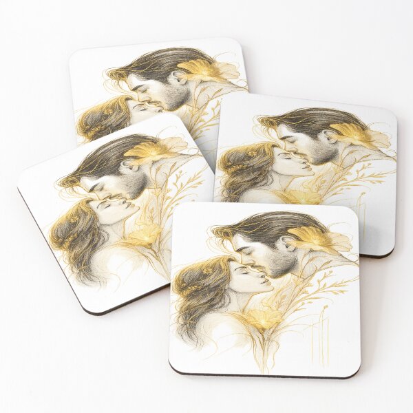 Item preview, "Golden Connection – Eternal Embrace of Souls" designed and sold by SoulPrints by Beata.