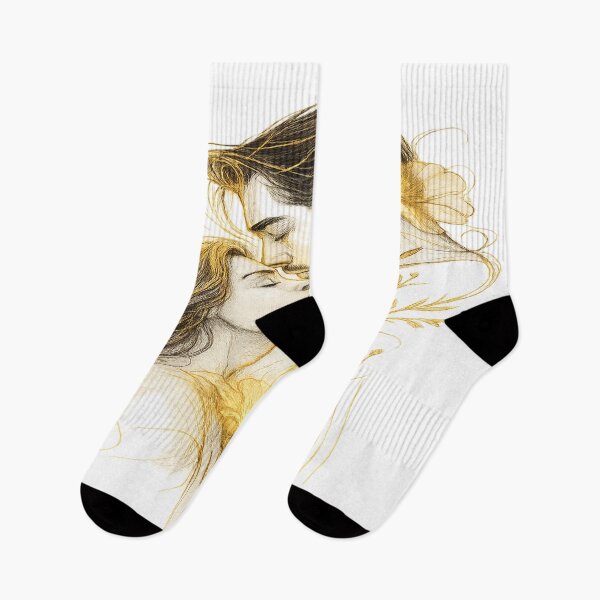 Item preview, "Golden Connection – Eternal Embrace of Souls" designed and sold by SoulPrints by Beata.