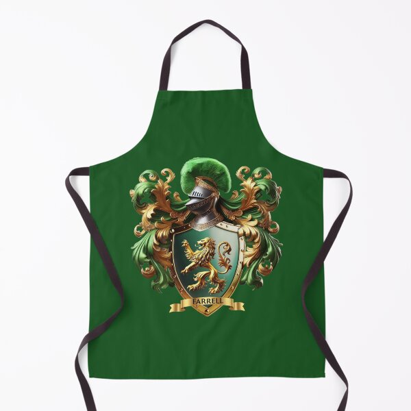 Item preview, Farrell Family Crest – Regal Irish Coat of Arms, Heraldic Gold & Green Design designed and sold by Highlandkings.