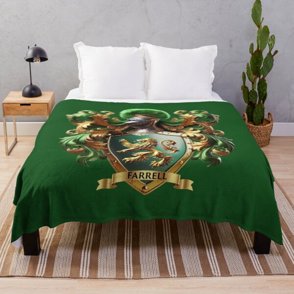 Item preview, Farrell Family Crest – Regal Irish Coat of Arms, Heraldic Gold & Green Design designed and sold by Highlandkings.