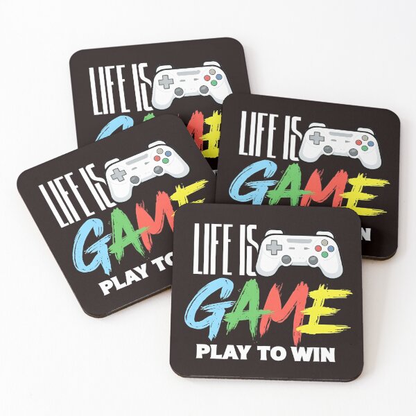 Item preview, Life is a Game Play to Win - Gamer Motivation designed and sold by InsightA.