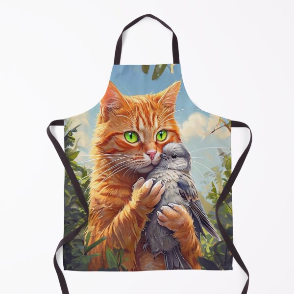 Item preview, Cat Holding a Pigeon designed and sold by M-Y-A-R-T-.