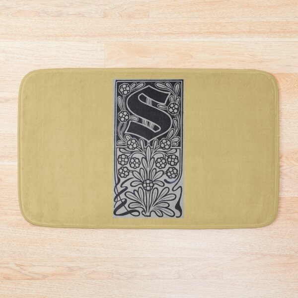 Item preview, Art by Mike Linocut digitally edited, alphabet letter S, combinable designed and sold by allartbymike.