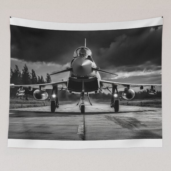 Item preview, Eurofighter Typhoon Black and White  designed and sold by Skyframe Aviation.