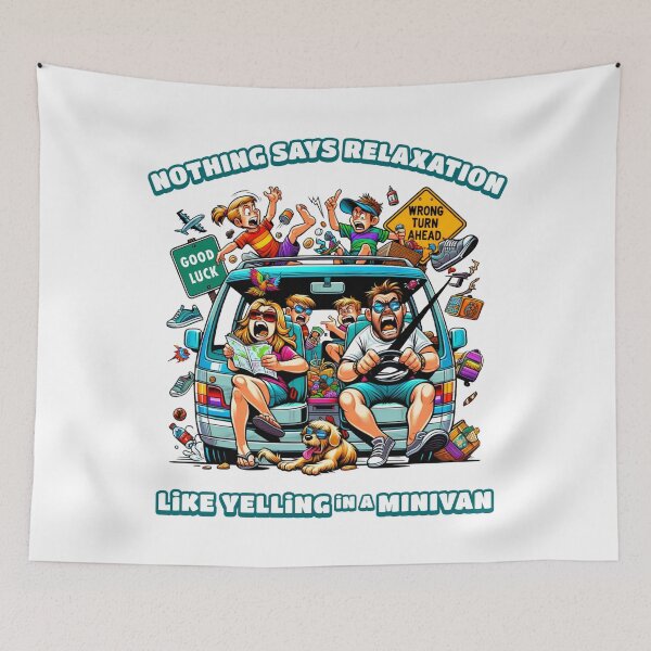 Item preview, Family Vacation Vibes Chaos in a Minivan designed and sold by KZbubble.
