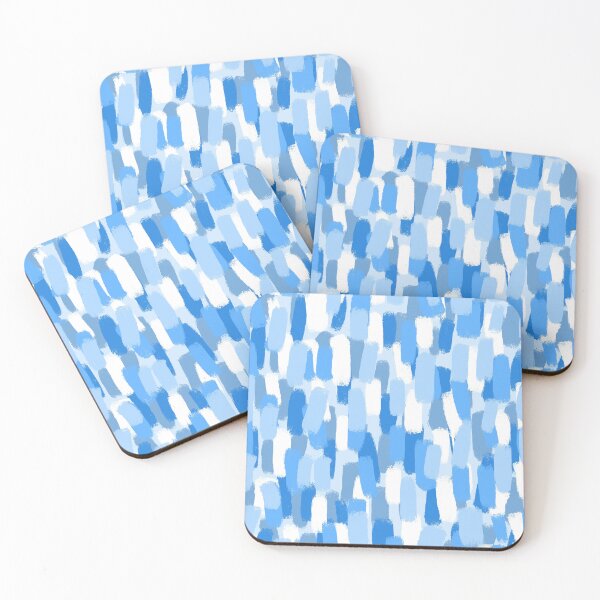 Item preview, Abstract Shades of Light Blue, Paint Brush Effect  designed and sold by OneThreeSix.
