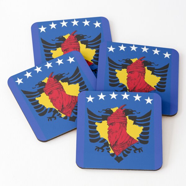 Item preview, Kosovo & Albania Flag designed and sold by FarieArt.