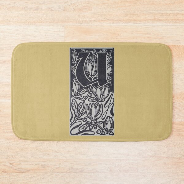 Item preview, Art by Mike Linocut digitally edited, alphabet letter U, combinable designed and sold by allartbymike.