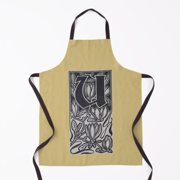 Item preview, Art by Mike Linocut digitally edited, alphabet letter U, combinable designed and sold by allartbymike.