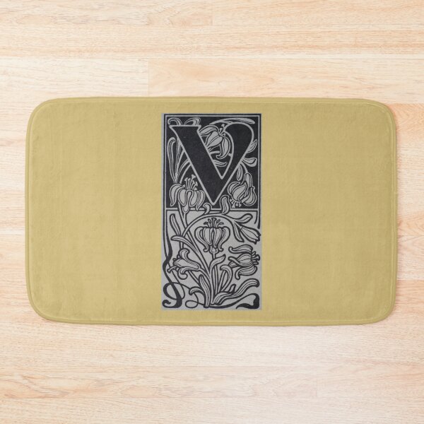 Item preview, Art by Mike Linocut digitally edited, alphabet letter V, combinable designed and sold by allartbymike.