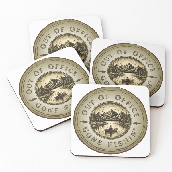 Item preview, Out of Office, Gone Fishin' designed and sold by Skyeleigh and Spideough.