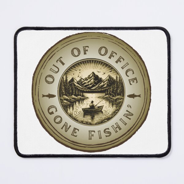 Item preview, Out of Office, Gone Fishin' designed and sold by Skyeleigh and Spideough.