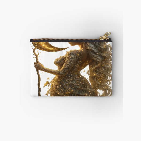 Item preview, Ethereal Moonlight Goddess – Celestial Spirit in Gold designed and sold by SoulPrints by Beata.