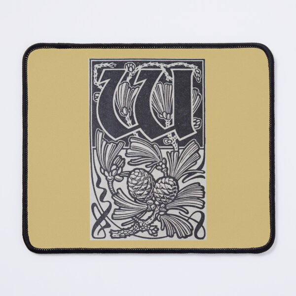 Item preview, Art by Mike Linocut digitally edited, alphabet letter W, combinable designed and sold by allartbymike.