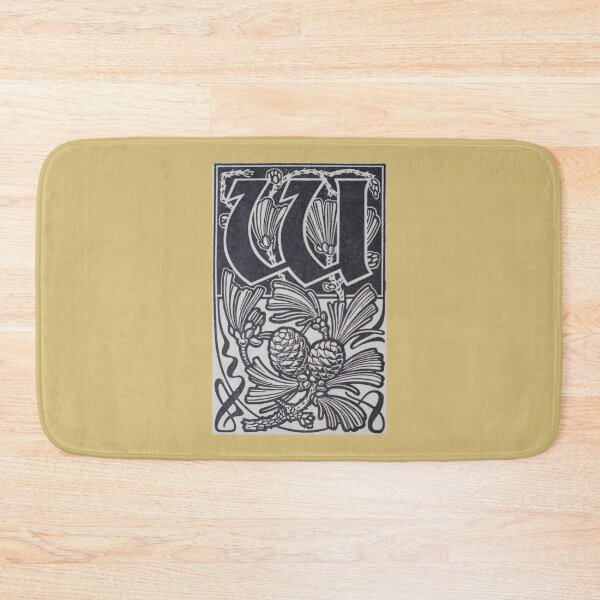 Item preview, Art by Mike Linocut digitally edited, alphabet letter W, combinable designed and sold by allartbymike.
