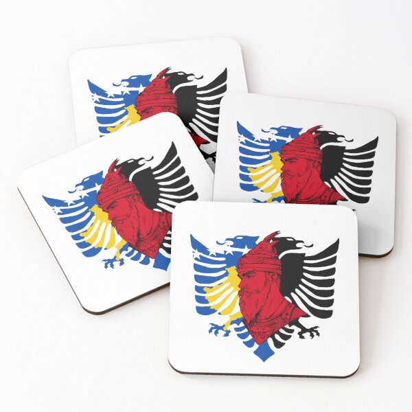 Item preview, Kosovo & Albania Flag  designed and sold by FarieArt.