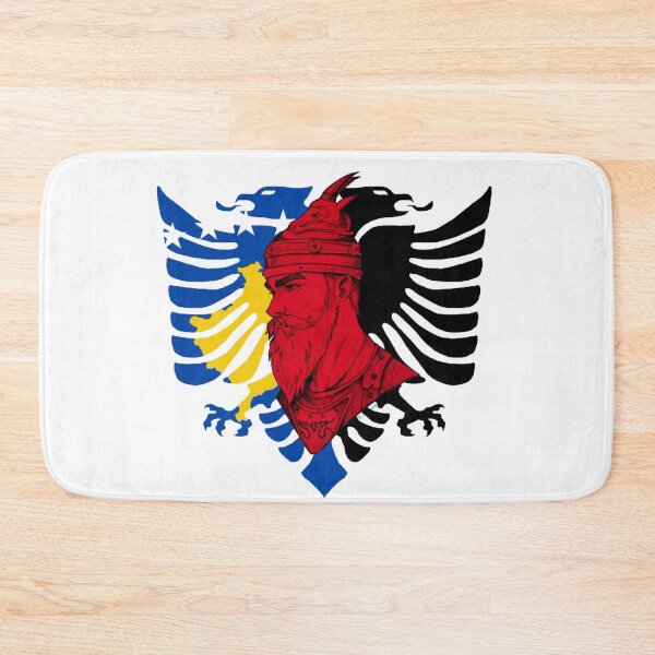 Item preview, Kosovo & Albania Flag  designed and sold by FarieArt.