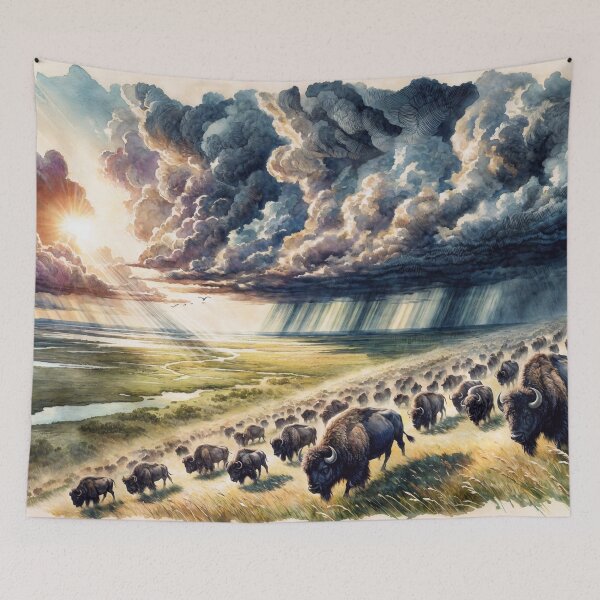 Item preview, American Buffalo Migration designed and sold by M-Y-A-R-T-.