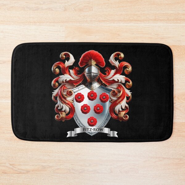 Item preview, Fitz-Row Family Crest – Elegant Heraldic Coat of Arms designed and sold by Highlandkings.