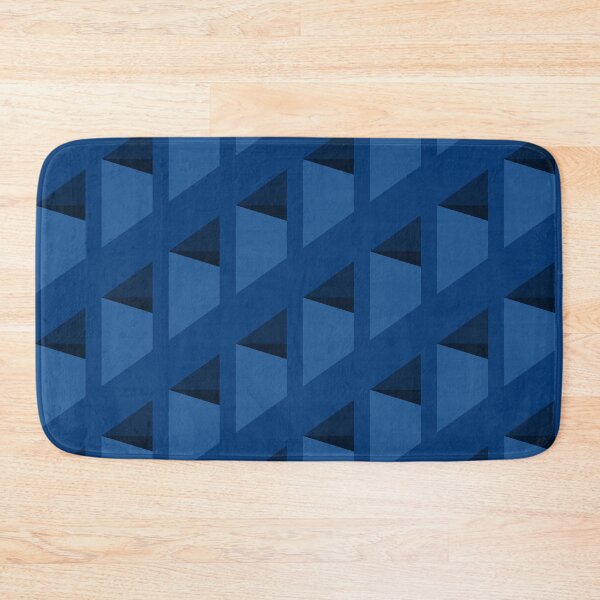 Item preview, 3D Geometric Pattern - Dark Blue designed and sold by Rad Yellow & Blue.