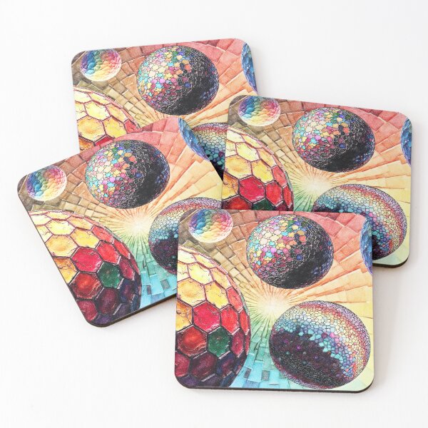 Item preview, Vibrant Geometric Spheres designed and sold by Hen-C-Art.